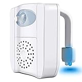 SEYEON Toilet Lights Waterproof Led Toilet Night Lights Motion Sensor Light for Toilet with Aromatherapy, 16 Colors UV Toilet Bowl Light for Kids,Bathroom,Washroom,Bedroom (1 Pack)