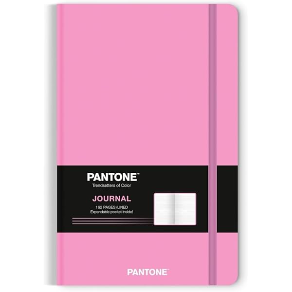 Pantone OFFICIAL Black | 5.25 x 8.25 Inch Lined Compact Journal