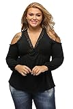 Chase Secret Womens Cut Out Off Shoulder Crochet Lace Tops Blouse Plus Size
