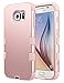 ULAK Galaxy S6 Case, S6 Case, Shock Resistant Hybrid Soft Silicone Hard PC Cover Case for Samsung Galaxy S6, Will NOT Fit S6 Active (Rose Gold)