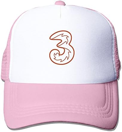 Unisex Orange Hut Chison 3G Logo Snapback Mesh Trucker Hat Pink