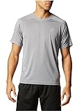 Adidas® Men's Climacore Climalite Althletic Mesh Shoulder TShirt, Grey, 2XL