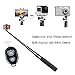 Bluetooth Selfie Stick,HTOCINQ Extendable Monopod with Tripod Stand and Shutter Remote for iPhone,Android Cell Phones and DLSR,Digital and GoPro Camera