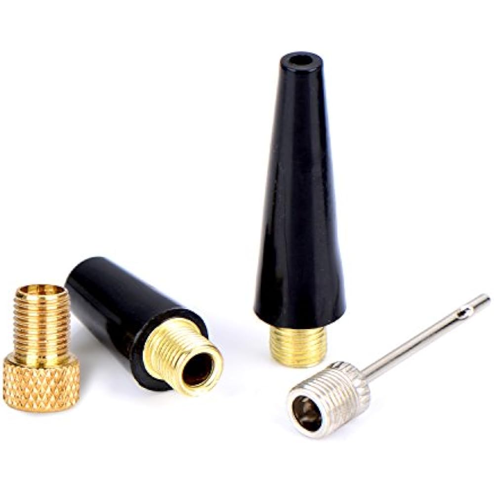 4 Pieces Ball Pump Needle Set Inflator Kit Nozzle Adapter Sports