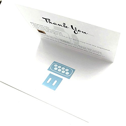 Apple watch LTE crown dots vinyl decal cover sticker, set of 8 color dots for series 0, series 1, series 2, series 3, plus FREE x2 matching side buttons (Gloss White)