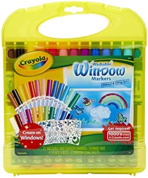 Crayola Window Markers \u0026 Stencil Set 