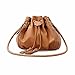 OVERMAL Women Leather Messenger Hobo Bags Handbag Shoulder Bag Tote Purse (Brown)