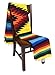 Open Road Goods Mexican Yoga Blanket, Navajo Aztec Southwestern Diamond XL Thick Serape with Stripes