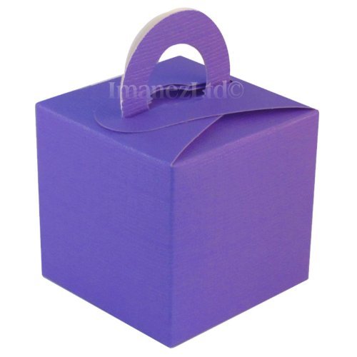 Brides Companion 10 Pack of Cute Favour Gift Boxes in Purple *REDUCED TO CLEAR*