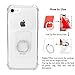 Earea Cell Phone Ring Holder Stand, Transparent Phone Ring Holder 360° Rotation Finger Ring Grip Phone Ring Stand (2Silver+1Black+1Rose Gold)