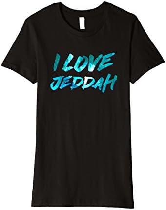 Womens I love Jeddah shirt XL Black