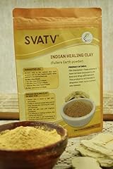 SVATV Fullers Earth Powder Multani Mitti Indian Healing Clay Face Mask 227g view 3