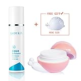 Ladykin Aqua Exfoliator face scrub and Ladykin Affinitic Snail Repair Cream Moisturizer - All In One Brightening and Recovery Power Korean Skin Care By BeautyFully.