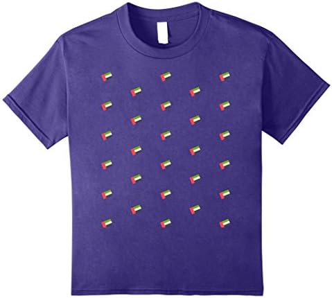 Kids United Arab Emirates Flag T-Shirt Dubai Abu Dabhi Patriotic 10 Purple