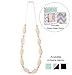 Goobie Baby Naomi Silicone Teething Necklace for Mom to Wear, Nursing Necklace Chew Bead (Gift Box Packaging – Peach/Cream)