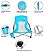 Nice C Low Beach Camping Folding Chair, Ultralight Backpacking Chair with Cup Holder & Carry Bag Compact & Heavy Duty Outdoor, Camping, BBQ, Beach, Travel, Picnic, Festival (1 Pack of Blue)