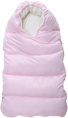 Mrotrida Unisex Baby Winter Removable Synthetic Down Sleeping Bag Double Zipper (Medium/(80x45cm), Pink)