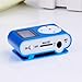 Dayan Cube Metal Clip Digital MP3 Player LCD Screen for 2/4/8/16GB TF Card Blue