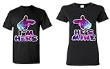 Couple matching Cartoon Hands I'm Hers - He's Mine Galaxy T-shirt