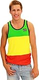 Bob Marley Rasta Stripes Lightwight Adult Tank top Shirt
