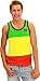Bob Marley Rasta Stripes Lightwight Adult Tank top Shirt