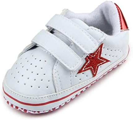 VtuoP Star Baby Boys Girls Shoes PU Upper Rubber Dots Skidproof First Walkers 0-18 Months