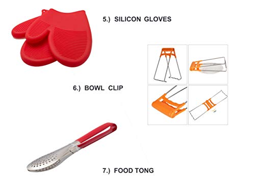 Premium Instant Pot Accessories Set – 7 Pieces Value Pack – Fits 5, 6, 8 QT InstantPot. Steamer Basket, Springform Pan, Egg Rack, Silicone Egg Bites Mold, Bowl Clip, Tong and Silicone Gloves