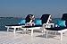 POLYWOOD Nautical White HDPE Chaise Lounge with Arms & Wheels, Stackable Wood Pool Lounge Chair for Outdoor Relaxation
