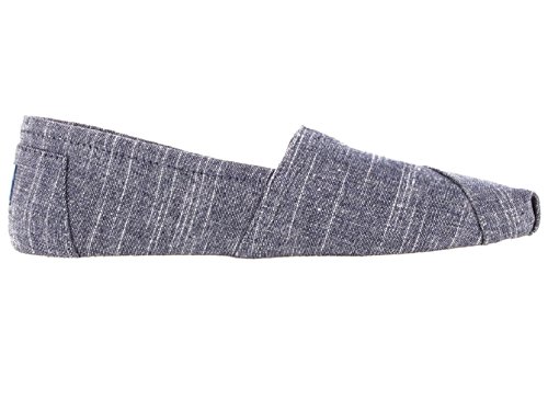 TOMs Women's Alpargata Slipper, Blue Chambray, 8 M US