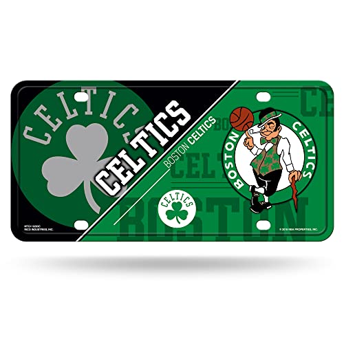 Rico Industries NBA Boston Celtics Split Metal Auto Tag 8.5" x 11" - Great for…