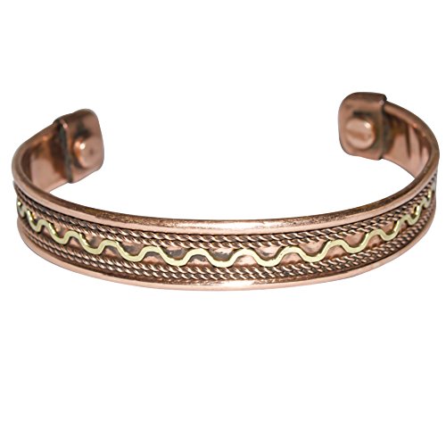 Crocon Magnetic Tibetan Copper Healing Bracelet Spiritual Devotional Adjustable Indian Jewellery