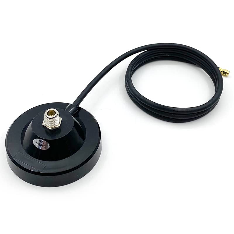 Strong Antenna Magnetic Base with N-Type Female connector and RP-SMA Male, 11 cm diameter. Fits to Helium, LoRa Antenna RAK Nebra Bobcat SenseCAP