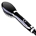 Hair Straightener Brush Ceramic Fast Heating Hair Straightening Brush Temperature Display Anti-scald Effective Hair Styling Iron Tools Mini Black Color Available