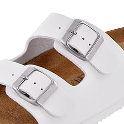 Unisex Cork Footbed Sandals with PU Leather