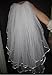 Sunshinesmile 3-tier Wedding Bridal Veil Pearl Veil with Comb