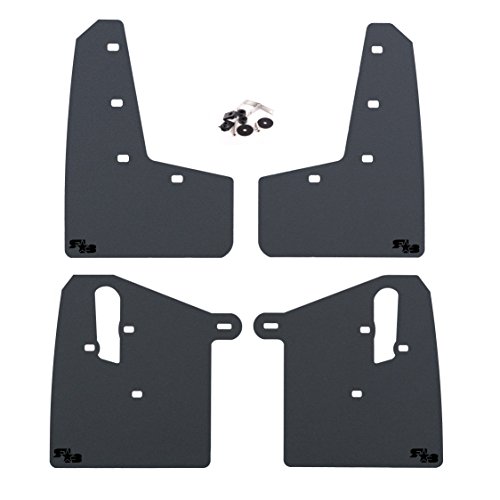 RokBlokz Mud Flaps for 2015+ Subaru WRX STI - Multiple Colors Available - Includes All Mounting Hardware (Black with Black Logo, Original) (Best Winter Tires For 2019 Wrx)