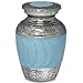 Trupoint Memorials Cremation Urns for Human Ashes - Decorative Urns, Urns for Human Ashes Female & Male, Urns for Ashes Adult Female, Funeral Urns - Light Blue, 4 Small Keepsakes
