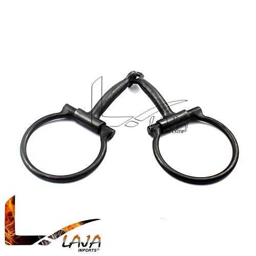LAJA IMPORTS 5 INCH D RING SNAFFLE BIT WITH COPPER ROLLERS, BT-005