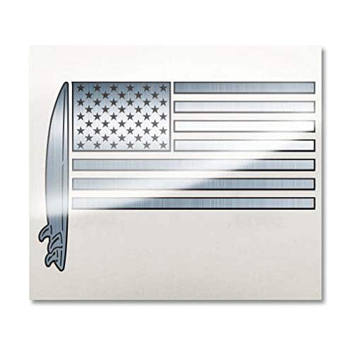 Surfing American Flag Surfboard Decal Sticker Handmade