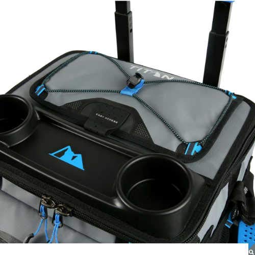 Arctic Zone Titan Deep Freeze Rolling Cooler - High Performance - 60 Can Capacity (Blue) - Thumbnail 3