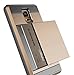 Note 3 Case, Anuck Protective Shell Galaxy Note 3 Wallet Case Card Pocket Shockproof Dual Layer Hybrid Rubber Bumper Case Cover with Card Slot Holder for Samsung Galaxy Note 3 - Gold