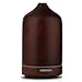Bbymie Wood Aromatherapy Essential Oil Diffuser Stress Relief 100ML Bedroom Living Room Aroma Diffuser,Ultrasomic Electric Humidifier (Brown Black)