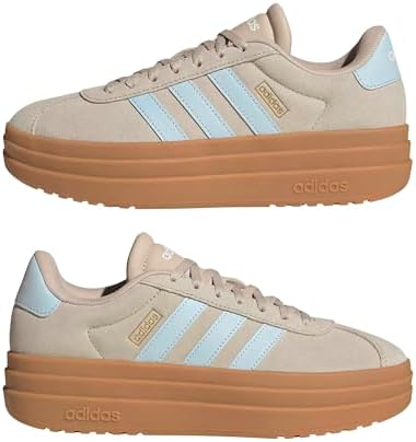 Mujer VL Court Bold Shoes, Wonder Beige/Ice Blue/Gold Met., 40 2/3 EU