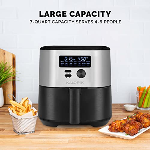 Kalorik MAXX® 7 Quart Air Fryer 1750W, 7in1 Air fry, Bake, Roast