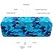 AXLOIE Portable Bluetooth Speaker, Camouflage Bluetooth 5.0 Wireless Speaker with Deep Bass and Stereo Audio, 12 Hours Playtime, Support USB/TF Card/AUX Built-in Mic for Home Outdoors Travel