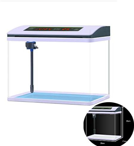 WXJHA Ecological Glass Fish Tank 360 Degree Panoramic Nano Aquarium Kit Starter Design Aquarium Glass Fish Tank 12 Litre Creative Mini Household Fish Tank Accessories