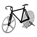 Bicycle Pizza Cutter - Original PIZZA WHEELIE - Dual Stainless Steel Bike Wheels- Includes Kitchen Display Stand