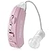 Hearing Aids for Seniors - Behind the Ear Sound Amplifier Set, BTE Hearing Ear Amplification Device and Digital Hearing Amplifier PSAP for Hard of Hearing, Noise Reducing, Pink by MEDca