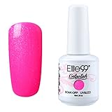 Elite99 Soak-Off UV LED Gel Polish Nail Art Manicure Lacquer Pearl Hot Pink 252 15ml