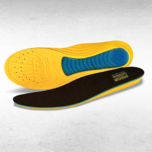 MEGACOMFORTMCMS-M67/W89 Insole, M 6 to 7,  W 8 to 9, Yllw/Bl/Blk, PR - Thumbnail 4